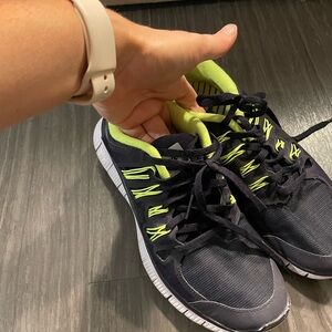 Purple & green Nike sneakers